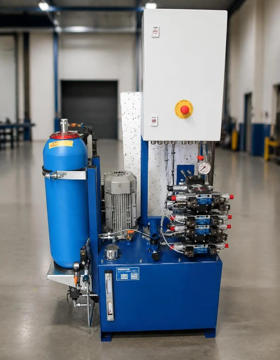 Hydraulikaggregat mit Druckspeicher für eine Kaplan-Rohrturbine