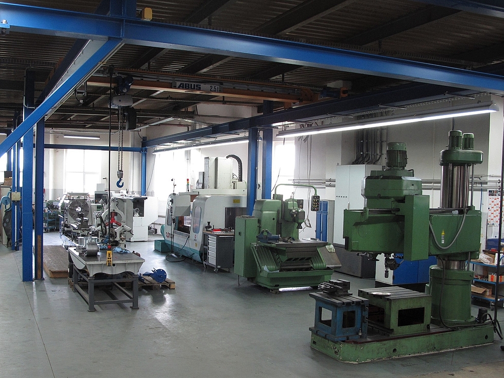 Maschinenhalle im WAS-Werk Technitz